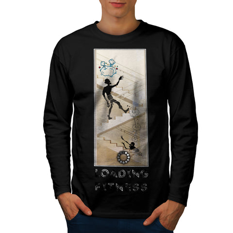 Zombie Keeping Fit Mens Long Sleeve T-Shirt