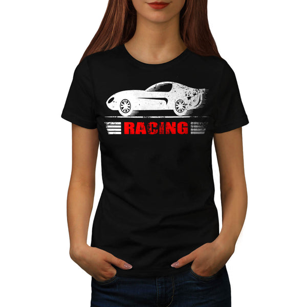 Vintage Racing Car Womens T-Shirt