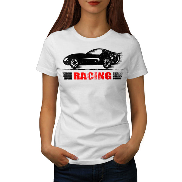 Vintage Racing Car Womens T-Shirt