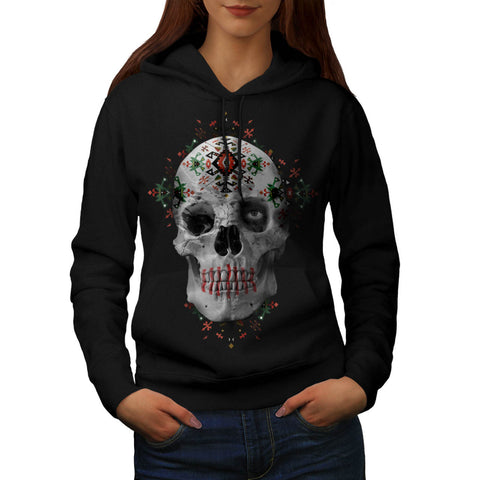 Skull Head Sugar Eye Womens Hoodie