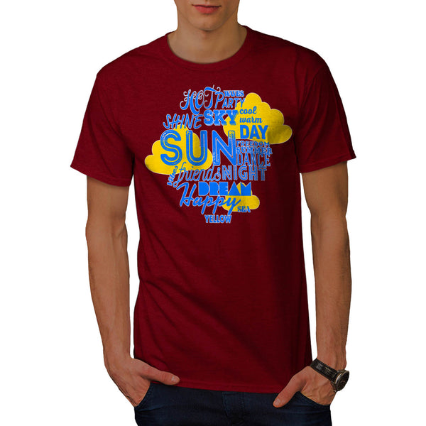 Summer Word Jumble Mens T-Shirt