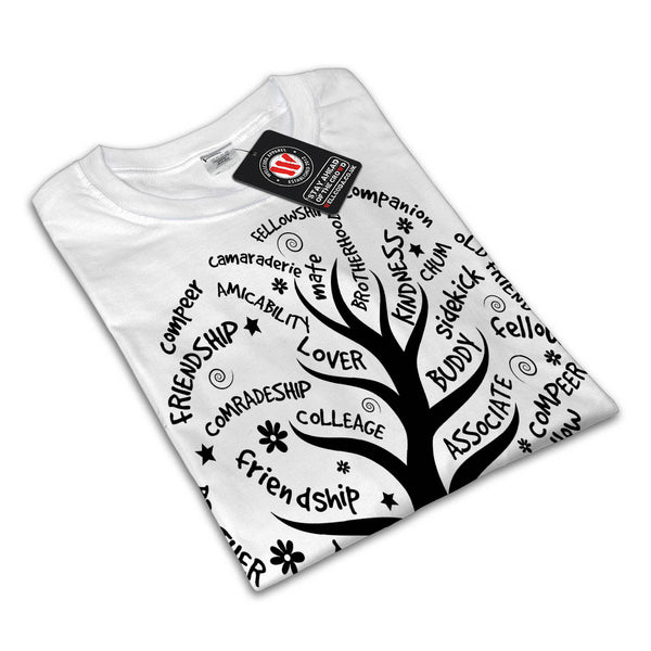 Word Jumble Tree Womens T-Shirt