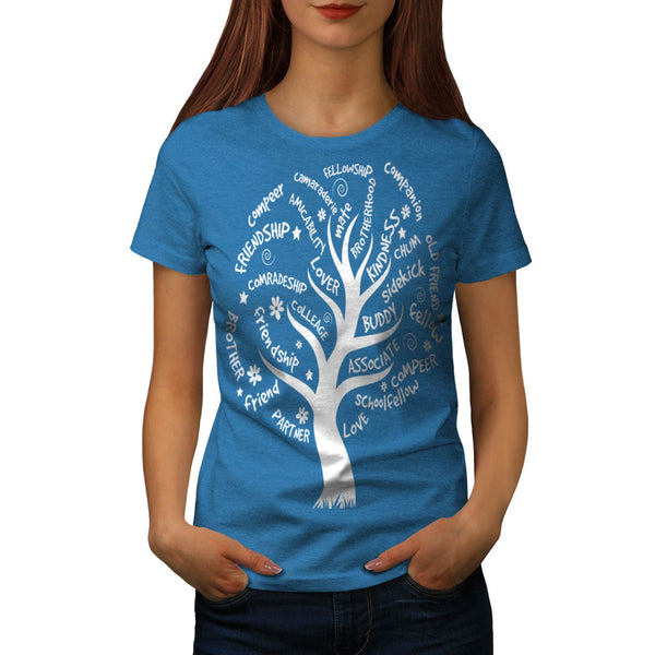 Word Jumble Tree Womens T-Shirt