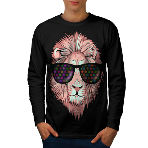 Wild Cat Sun Glasses Mens Long Sleeve T-Shirt