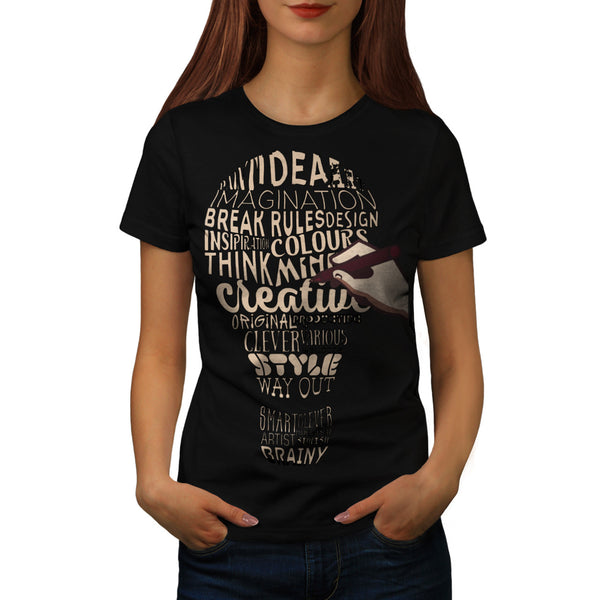 Good Idea Light Bulb Womens T-Shirt