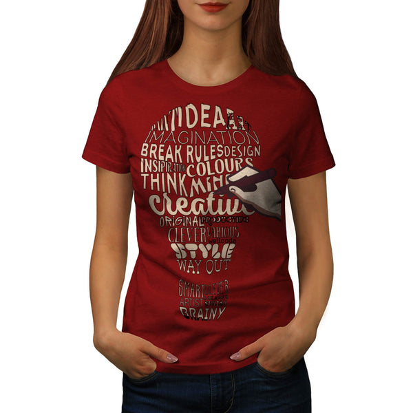 Good Idea Light Bulb Womens T-Shirt