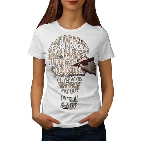 Good Idea Light Bulb Womens T-Shirt