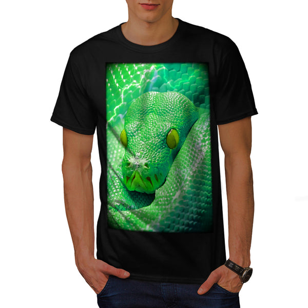 Green Snake Slither Mens T-Shirt