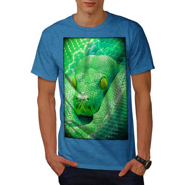 Green Snake Slither Mens T-Shirt