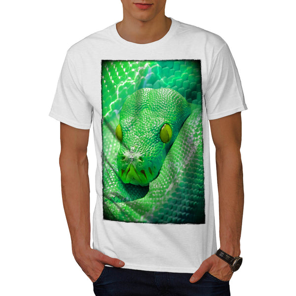 Green Snake Slither Mens T-Shirt