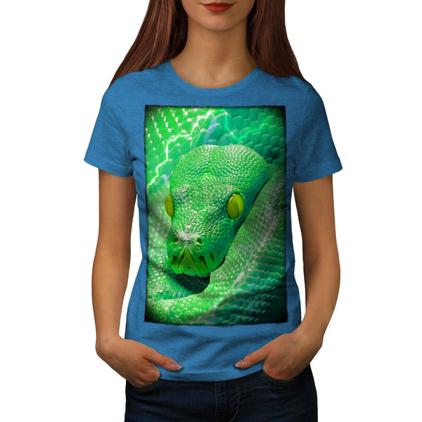 Green Snake Slither Womens T-Shirt