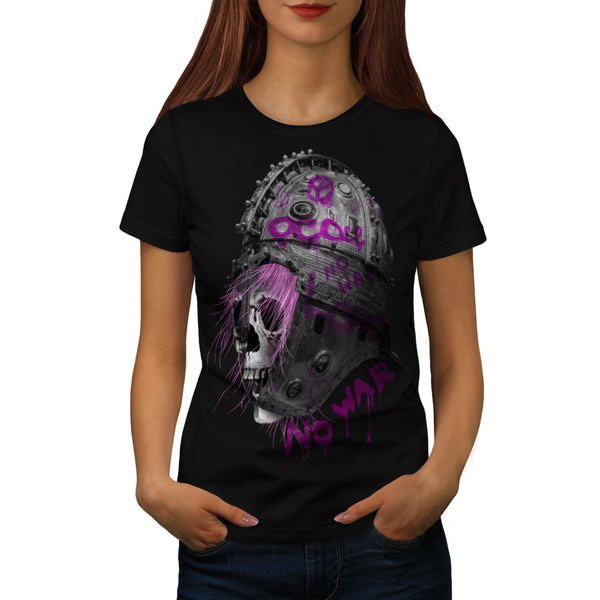 Skull Warrior Zombie Womens T-Shirt