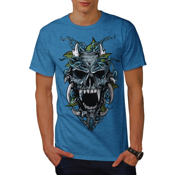 Evil Horror Skull Mens T-Shirt