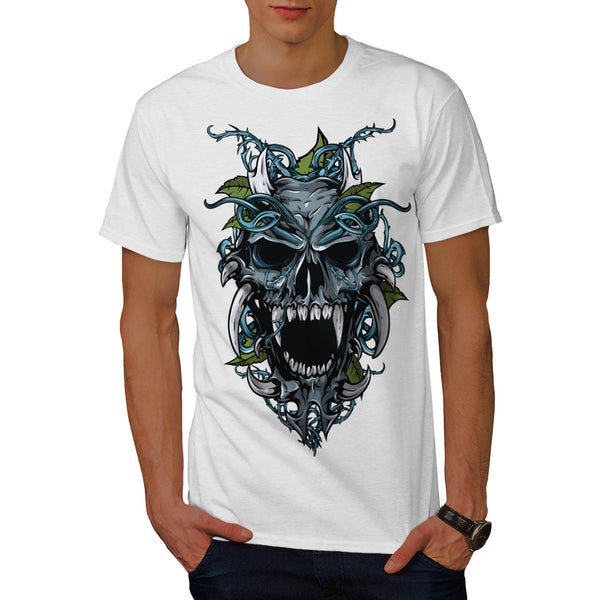 Evil Horror Skull Mens T-Shirt