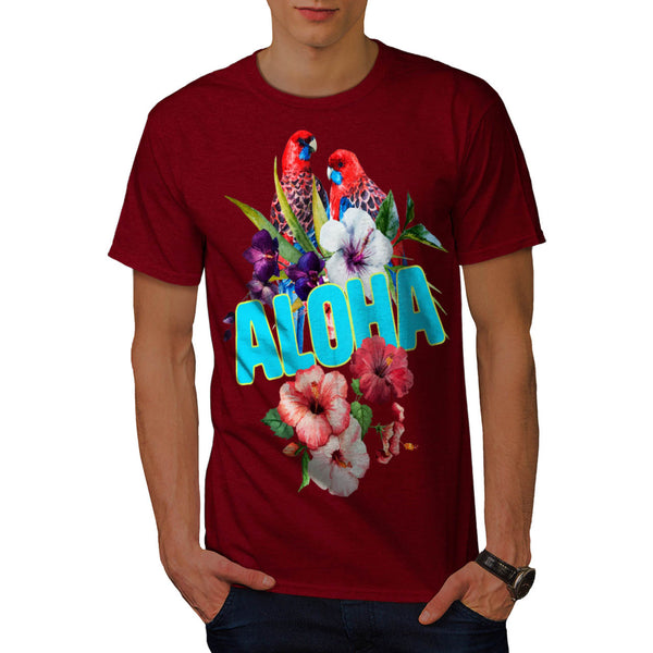 Hawaiian Aloha Bloom Mens T-Shirt