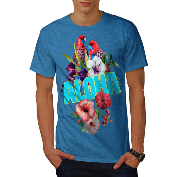 Hawaiian Aloha Bloom Mens T-Shirt