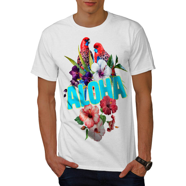 Hawaiian Aloha Bloom Mens T-Shirt