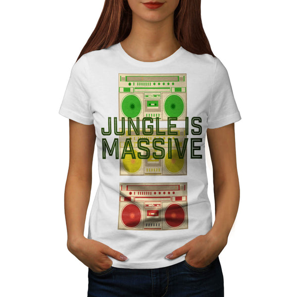 Massive Jungle Music Womens T-Shirt
