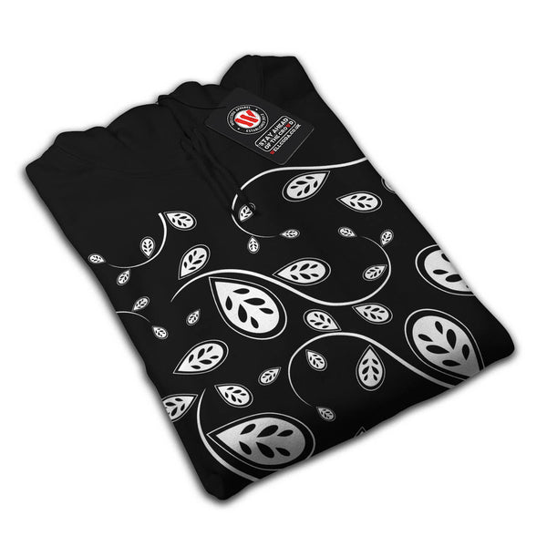 White Drop Pattern Mens Hoodie