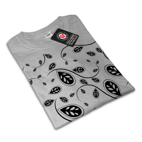 White Drop Pattern Mens T-Shirt