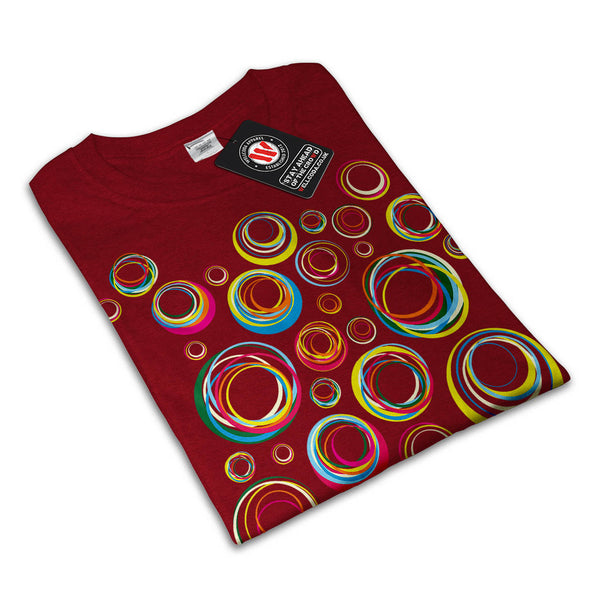 Colour Circle Hoop Womens T-Shirt
