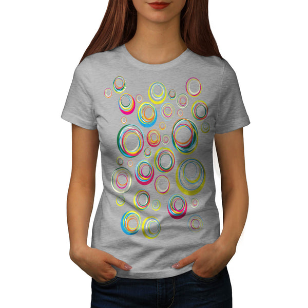 Colour Circle Hoop Womens T-Shirt
