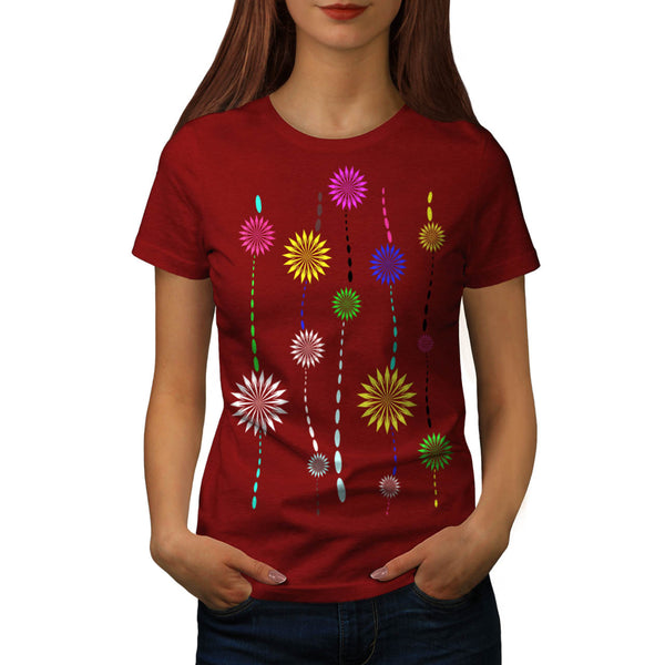 Colour Chain Pattern Womens T-Shirt