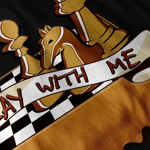Play Chess With Me Mens Hoodie