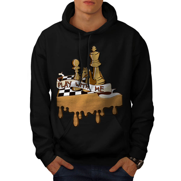 Play Chess With Me Mens Hoodie