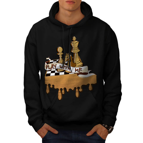 Play Chess With Me Mens Hoodie