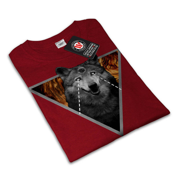Triangle Wolf Stare Womens T-Shirt