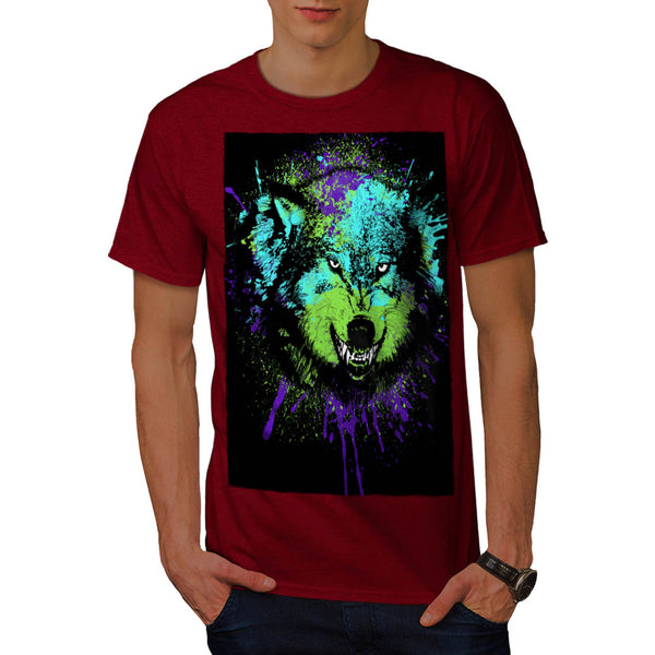 Predator Wolf Face Mens T-Shirt