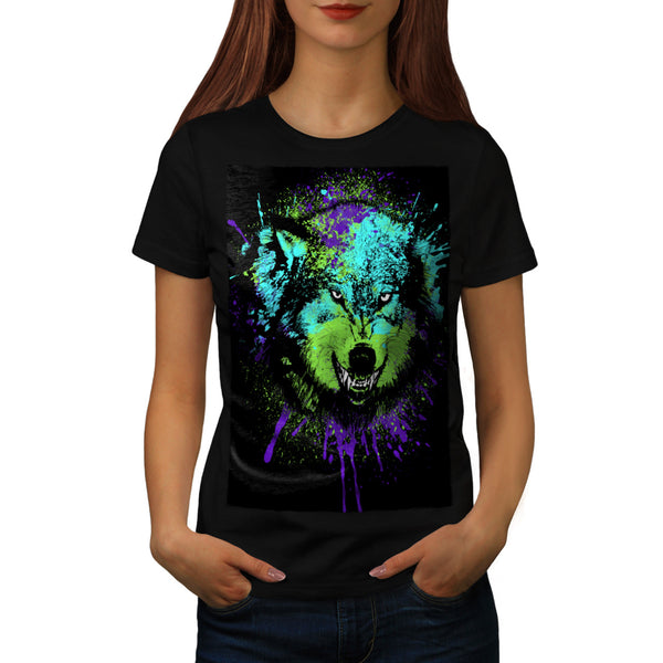 Predator Wolf Face Womens T-Shirt