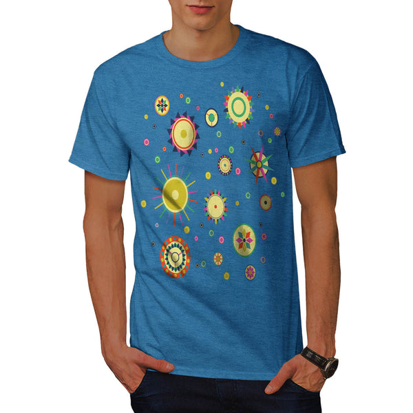 Geometric Space Fun Mens T-Shirt