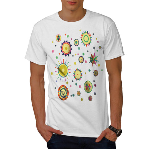 Geometric Space Fun Mens T-Shirt