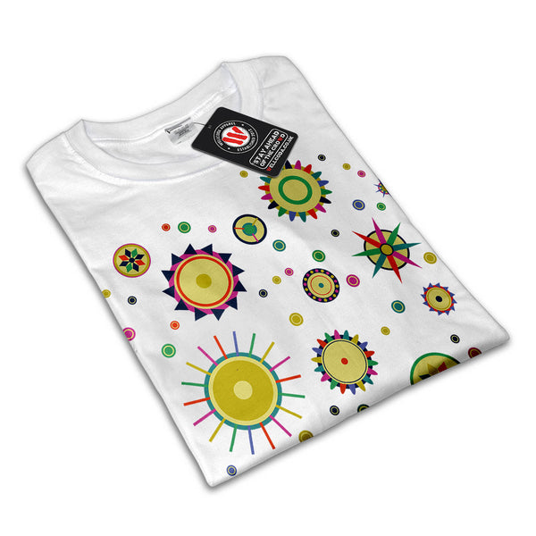 Geometric Space Fun Mens T-Shirt