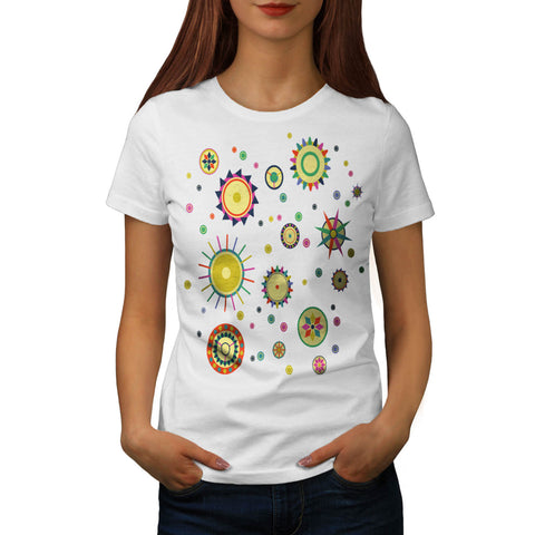 Geometric Space Fun Womens T-Shirt