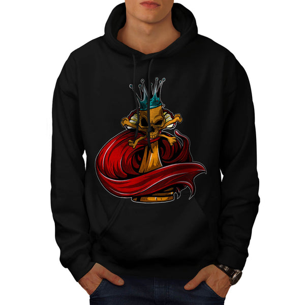 Chess Skull Figure Mens Hoodie