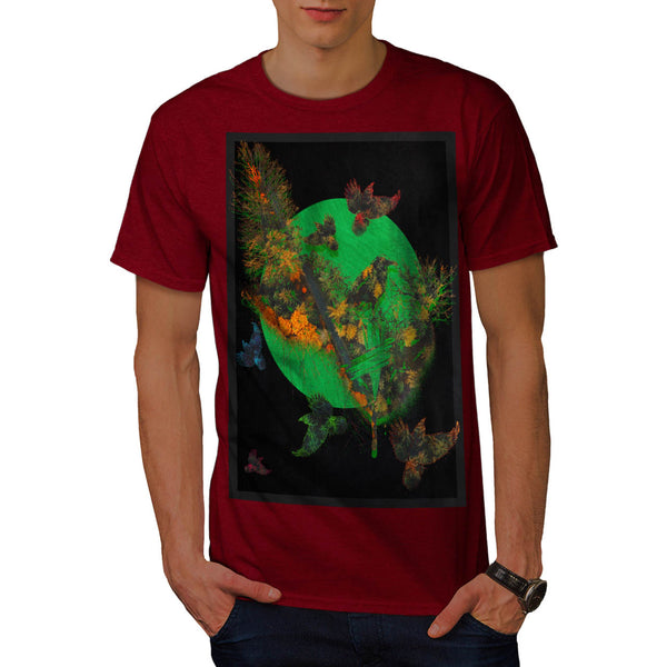 Crow Forest Flight Mens T-Shirt