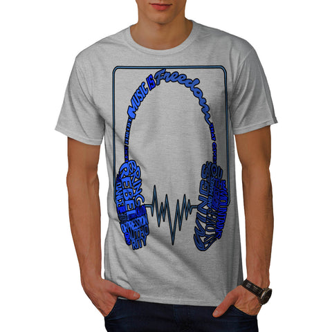 Music Is Freedom Zap Mens T-Shirt