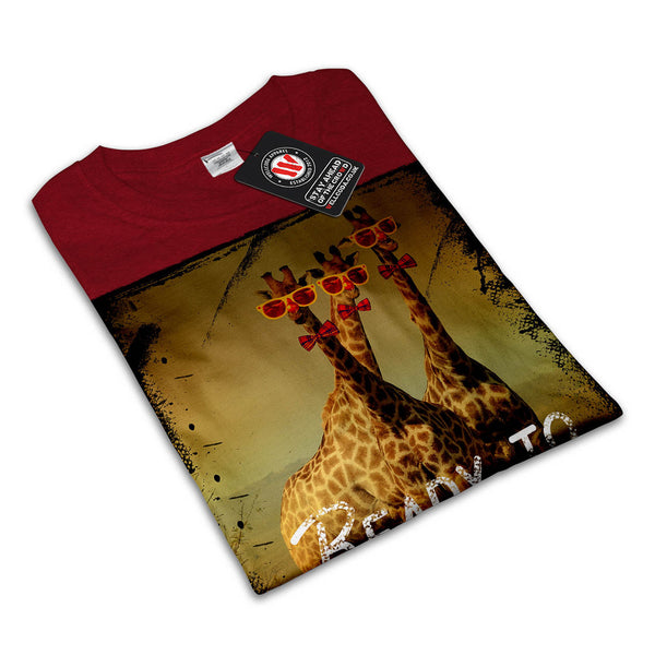 Giraffe Party Time Mens T-Shirt