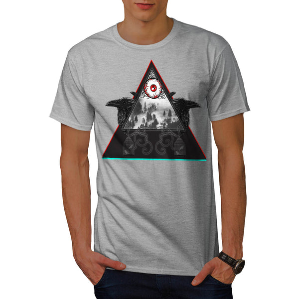 Gothic Triangle Eye Mens T-Shirt