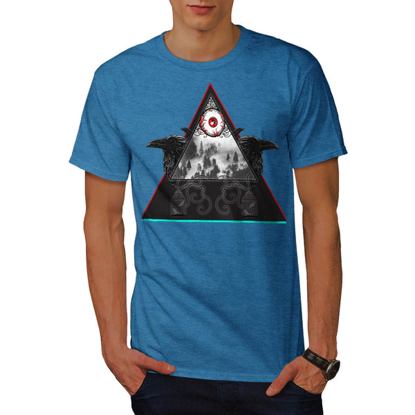 Gothic Triangle Eye Mens T-Shirt