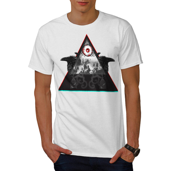 Gothic Triangle Eye Mens T-Shirt