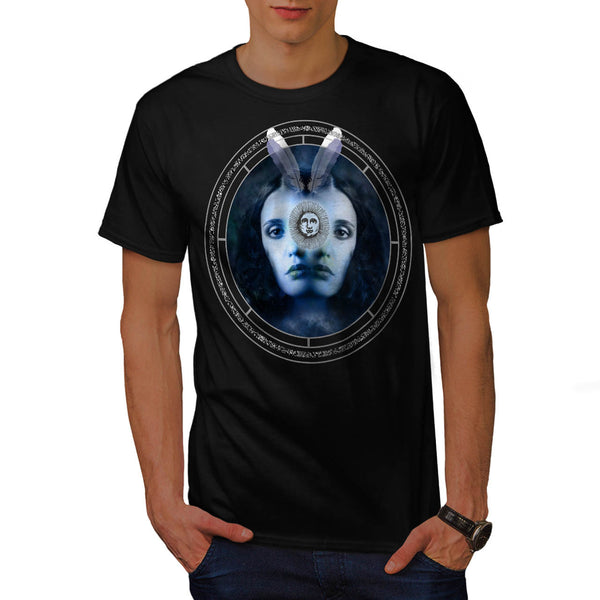 Two Face Lady Mirror Mens T-Shirt
