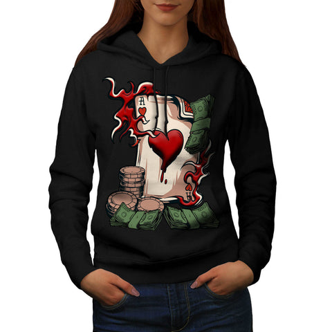 Poker Play Fashion Womens Hoodie