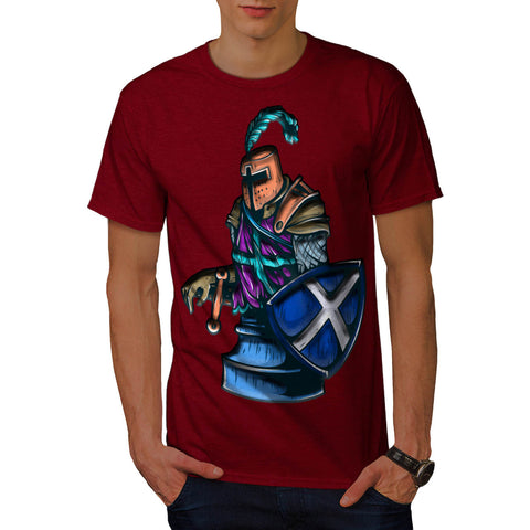 Chess Warrior Figure Mens T-Shirt