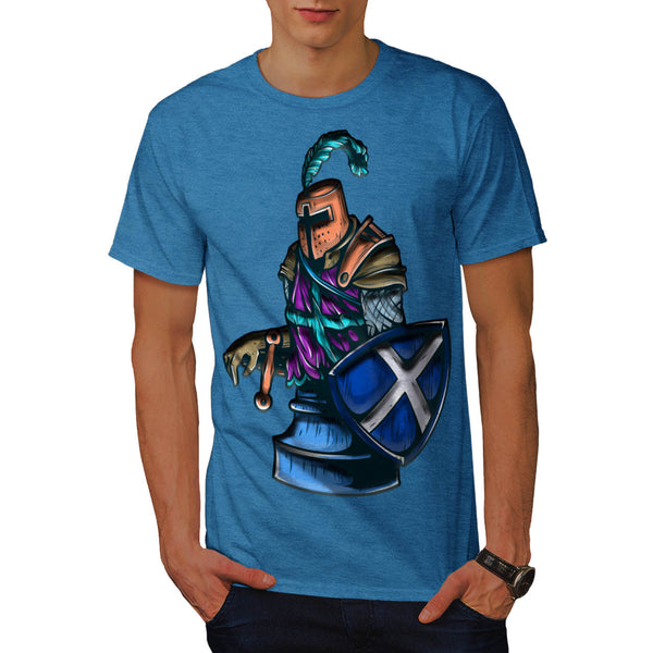 Chess Warrior Figure Mens T-Shirt