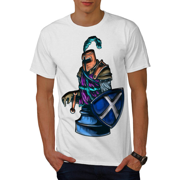 Chess Warrior Figure Mens T-Shirt