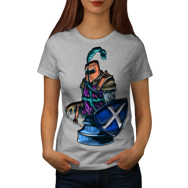 Chess Warrior Figure Womens T-Shirt